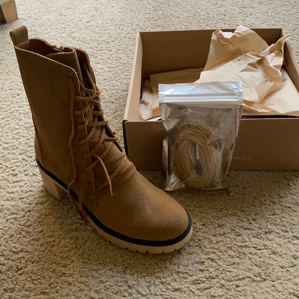 Lace up booties